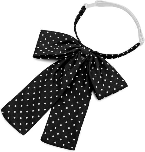 ربطات عنق منقطة للنساء، ربطة عنق نسائية مربوطة مسبقًا للفتيات بمشبك على ربطة العنق لحفلات التخرج والزي المدرسي in Kuwait
