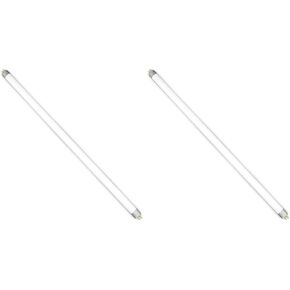 لمبة الفلورسنت F10T5 بدقة تقنية - أنبوب فلورسنت أبيض دافئ 10 وات 3000K T5 - الارتفاع الإجمالي 16.25 بوصة - رائع للتركيبات والعدادات والخزائن - عبوة واحدة in Kuwait