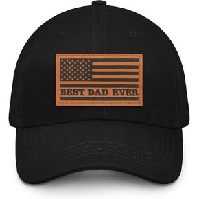 America Flag Best Dad Ever Hat Fathers Day Birthday Gifts for Dad from Daughter Son Wife, Black in Saudi Arabia