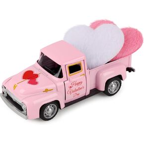 Lavender Metal Truck with Lavender Bouquet, Elegant Farmhouse Country Home Kitchen Tiered Tray Decorations - Purple Vintage Pickup Mini Table Decorations (Purple) in Kuwait