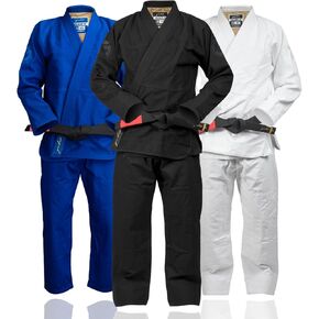 Gold BJJ Valiant Gi - Heavyweight 550gsm Pearl Weave Jiu Jitsu Uniform - IBJJF Legal in Saudi Arabia