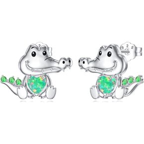 Sea Otter Earrings 925 Sterling Silver Blue Opal Otter Earrings Cute Animal Stud Earrings Jewelry Gifts for Women in Kuwait