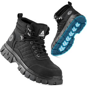 أحذية فولاذية لأصابع القدم للرجال، أحذية أمان للعمل مقاومة للماء، غير قابلة للانزلاق ومريحة وخفيفة الوزن، أحذية صناعية وبناء، أحذية لحام غير قابلة للتدمير، أحذية بوتاس دي تراباجو مقاومة للثقب in Kuwait