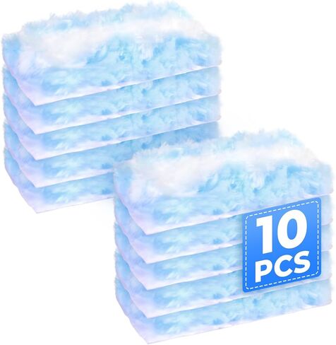 عبوات المنفضة مع عبوات المنفضة، 10 قطع 180 عبوة منافض شديدة التحمل، مجموعة منافض غبار متعددة الأسطح شديدة التحمل لتنظيف المطابخ وغرف النوم والحمامات والدراسات والسيارات in Kuwait