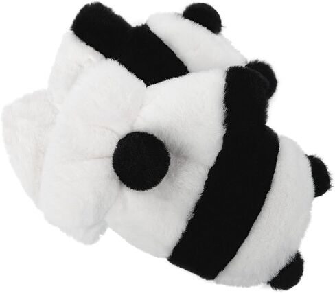 Winter Panda Gloves for Kids 8-12 Years Boys Girls Funny Cute Warm Fingerless Panda Mittens Thermal Soft Plush Gloves in Kuwait