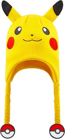 Pokemon Beanie Winter Hat for Kids, 5–12 Yrs, Knitted Beanie Hat for School, Travel, Winter Accessories, Anime Gifts for Boys in Saudi Arabia