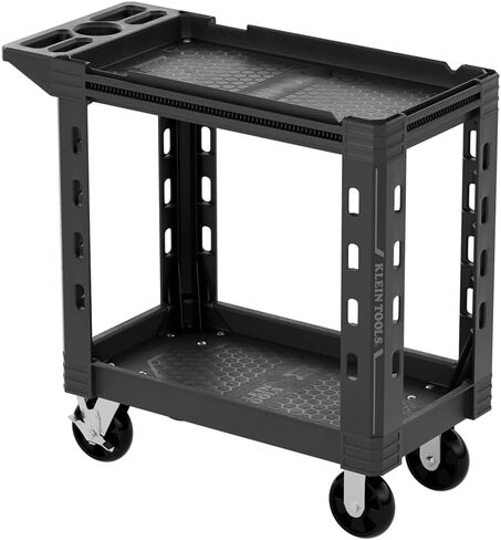 عربة أدوات MODbox سعة 54831 ميجا بايت من Klein Tools، عربة أدوات دوارة شديدة التحمل ذات رفين، سعة 500 رطل، عجلات 6 بوصة، لموقع العمل والمستودع in Saudi Arabia