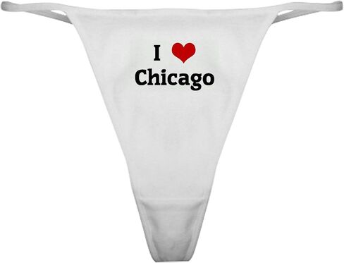 CafePress I Love Chicago ملابس داخلية كلاسيكية رفيعة، سراويل داخلية نسائية in Saudi Arabia
