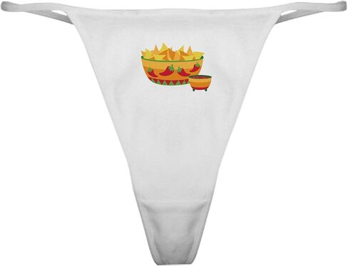 CafePress Tortilla Chips Salsa Classic Thong Underwear, Womens Panties in Saudi Arabia