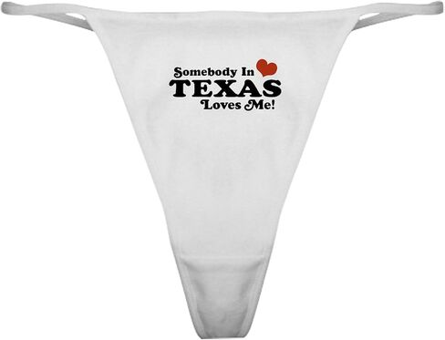 CafePress Somebody In Texas Loves Me Classic Thong Underwear, Womens Panties in Saudi Arabia
