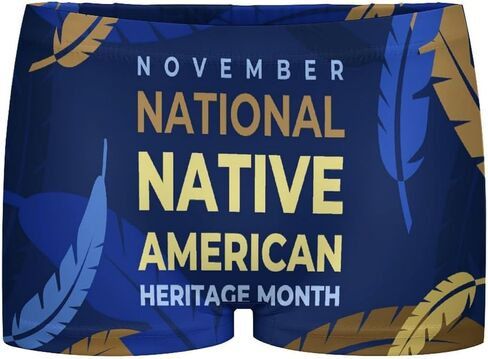 Native American Heritage Month Indigenous Pride Women's Underwear Boxer Briefs Soft Stretch Waisted Trunks in Saudi Arabia