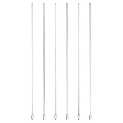 PATIKIL 8Ga x 10 Inch Stainless Steel Dispensing Needle Tips, 6Pcs Metal Glue Needle Tube Blunt Tips Luer Lock for Thick Glue Ink Lab, Silver in Saudi Arabia
