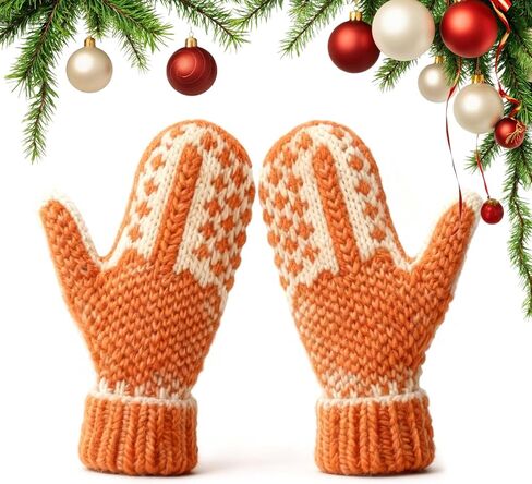 The Naughty List Mittens | Cozy Knit With A Hidden Attitude, Funny Christmas Gift For Adults And Kids in Saudi Arabia