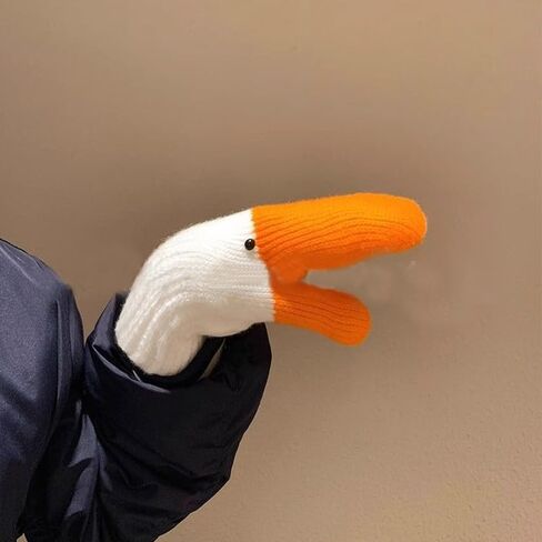 Winter Goose Gloves Socks Funny Novelty Cute Goose Animals Mittens Socks Set for Women Men Boys Girls Party Gift in Saudi Arabia