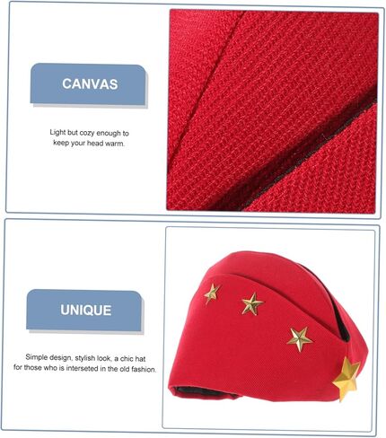 Sailor Dance Hat Berets Cap for Square Dance Stylish and Cozy Stewardess Boat Cap for Parties and Performances Unisex Design Red in Saudi Arabia