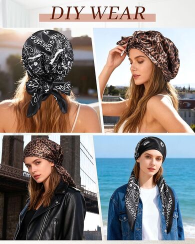 AWAYTR Pretied Head Scarf for Women - 2 Pack Chemo Patients Headwear Cancer Hair Loss Scarf Head Wrap Cover Hat Turban Cover in Saudi Arabia