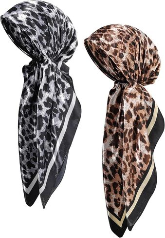 AWAYTR Pretied Head Scarf for Women - 2 Pack Chemo Patients Headwear Cancer Hair Loss Scarf Head Wrap Cover Hat Turban Cover in Saudi Arabia