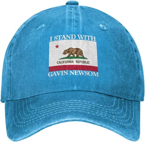 I Stand with Governor Gavin Newsom Hat Free Gavin Newsom Hat Trucker Cap for Men Women Black in Saudi Arabia
