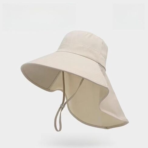 Sun Hat with Neck Flap for Women Men Adjustable Hot Season Neck Covering Hat Fisherman Hat Large Shawl Breathable in Saudi Arabia
