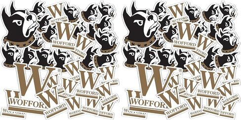 Desert Cactus Wofford College Sticker Terriers Vinyl Scals Laptop Water Bottle Scrapbook 13.39x10.98 Sheet T1 (Type 1-1) in Saudi Arabia