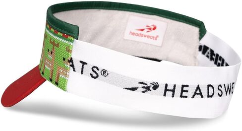 Headsweats Ugly Christmas Performance Visor Green/Red in Saudi Arabia