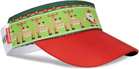 Headsweats Ugly Christmas Performance Visor Green/Red in Saudi Arabia