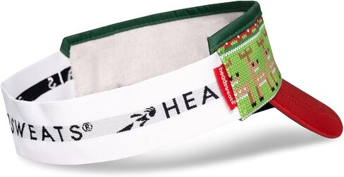Headsweats Ugly Christmas Performance Visor Green/Red in Saudi Arabia