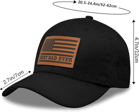 America Flag Best Dad Ever Hat Fathers Day Birthday Gifts for Dad from Daughter Son Wife, Black in Saudi Arabia