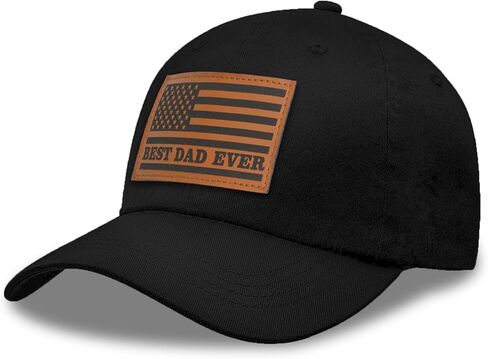 America Flag Best Dad Ever Hat Fathers Day Birthday Gifts for Dad from Daughter Son Wife, Black in Saudi Arabia