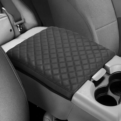 غطاء وحدة التحكم المركزية JOYTUTUS متوافق مع 2009-2014 Ford F150، غطاء مسند الذراع الجلدي لوحدة التحكم المركزية غطاء مسند الذراع in Kuwait