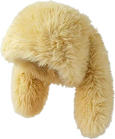 Bunny Ears Hat Fuffy Bunny Hat Cute Y2K Furry Rabbit Beanies for Indoor Outdoor Festival Party in Saudi Arabia