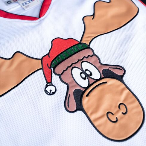 Griswold Moose Clark #00 Hockey Jersey - X-Mas Vacation مخيط الحروف والأرقام، ملابس المعجبين، بوليستر مسامي، S-5XL in Kuwait
