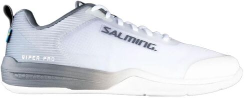 Salming Viper Pro Men's Low Squash Shoes (White/Gold & Yellow/Black Color Availabe) (Non Marking)(Indoor Pickleball, Racquetball, Padel) in Saudi Arabia