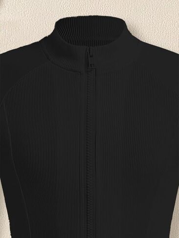 Girl's Athletic Jackets Workout Zip Up Jacket Long Sleeve Kids Equestrian Horse Riding Shirts Yoga Gym Kid for 8-12Y in Kuwait