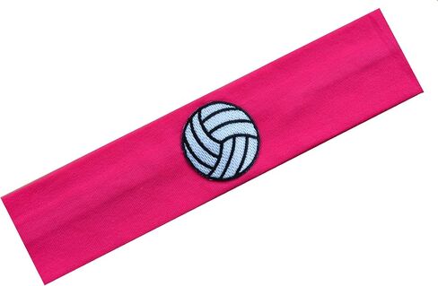 Funny Girl Designs Volleyball Patch Cotton Stretch Headband for Girls Teens and Adults - Volleyball Team Gift in Saudi Arabia