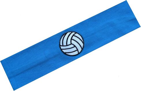 Funny Girl Designs Volleyball Patch Cotton Stretch Headband for Girls Teens and Adults - Volleyball Team Gift in Saudi Arabia