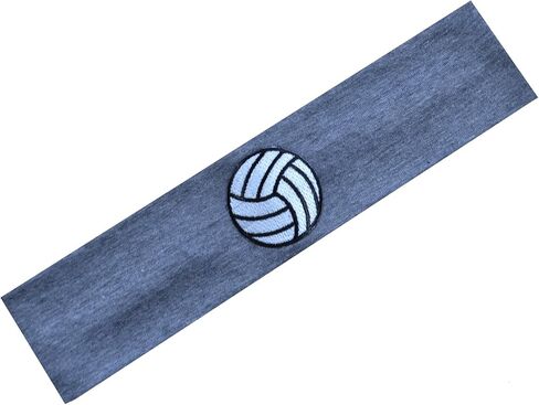 Funny Girl Designs Volleyball Patch Cotton Stretch Headband for Girls Teens and Adults - Volleyball Team Gift in Saudi Arabia