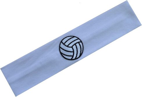 Funny Girl Designs Volleyball Patch Cotton Stretch Headband for Girls Teens and Adults - Volleyball Team Gift in Saudi Arabia