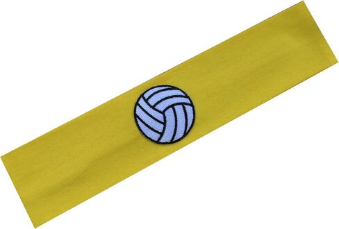 Funny Girl Designs Volleyball Patch Cotton Stretch Headband for Girls Teens and Adults - Volleyball Team Gift in Saudi Arabia