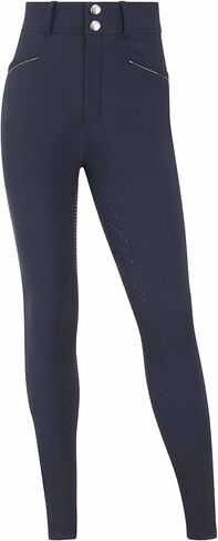 LeMieux Young Rider Freya Pro Breeches - قبضة سيليكون للمقعد الكامل - جوارب طويلة لركوب الخيل للأطفال in Kuwait