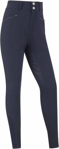 LeMieux Young Rider Freya Pro Breeches - قبضة سيليكون للمقعد الكامل - جوارب طويلة لركوب الخيل للأطفال in Kuwait