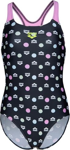 Arena Girls Arena Feel Multiple Dot Girls' Swim Pro Back Junior Swimsuit Kids Bathing Suit in Saudi Arabia