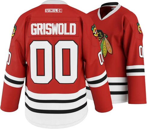 Griswold #00 Movie Hockey Jersey - حروف وأرقام مخيطة S-5XL ملابس Fabs الأصلية in Saudi Arabia