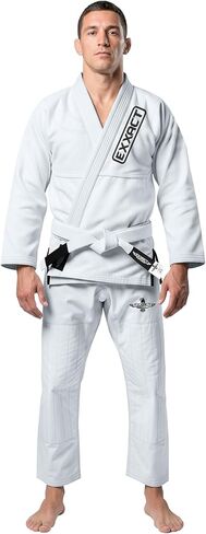 Exxact Sports BJJ Gi Men, Lightweight IBJJF Legal Jiu Jitsu Gi with Preshrunk Fabric & Free Belt for Training & Competition in Saudi Arabia