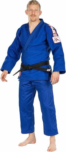 FUJI USA Judo Single Weave Judo Gi Uniform - Kids & Adults Cotton Training Gi for Judo and Karate, Blue, Size 4 in Saudi Arabia