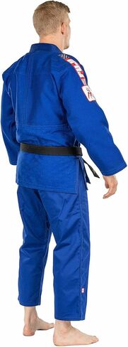 FUJI USA Judo Single Weave Judo Gi Uniform - Kids & Adults Cotton Training Gi for Judo and Karate, Blue, Size 4 in Saudi Arabia