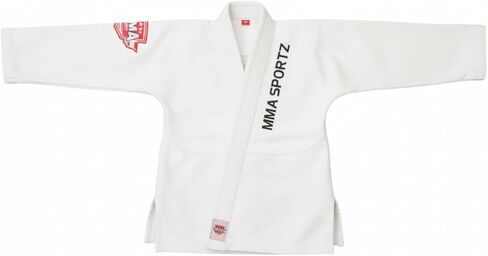 Brazilian Jiu-Jitsu (BJJ) Lightweight Training Gi for Kids | 100% Cotton-Poly Blend | with Free White Belt in Saudi Arabia