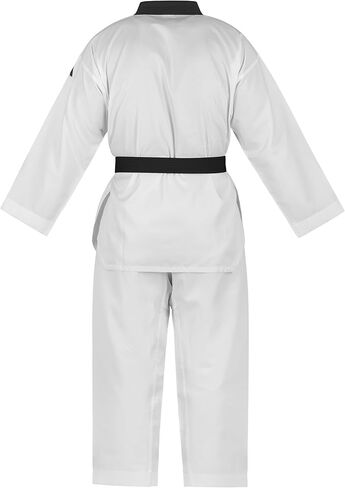 adidas adiTKD Black Belt Taekwondo Student Uniform - Black V-Neck in Saudi Arabia