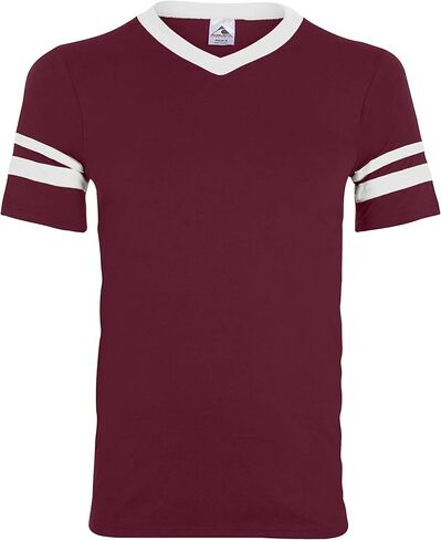 Augusta Sportswear Augusta Sleeve Stripe Jersey, Maroon/White, X-Large in Saudi Arabia
