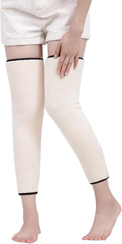 MioCloth الشتاء تدفئة الركبة الحرارية الكشمير الصوف الركبة وسادة للتزلج الدراجات الرقص آلام المفاصل دعم التهاب المفاصل in Saudi Arabia